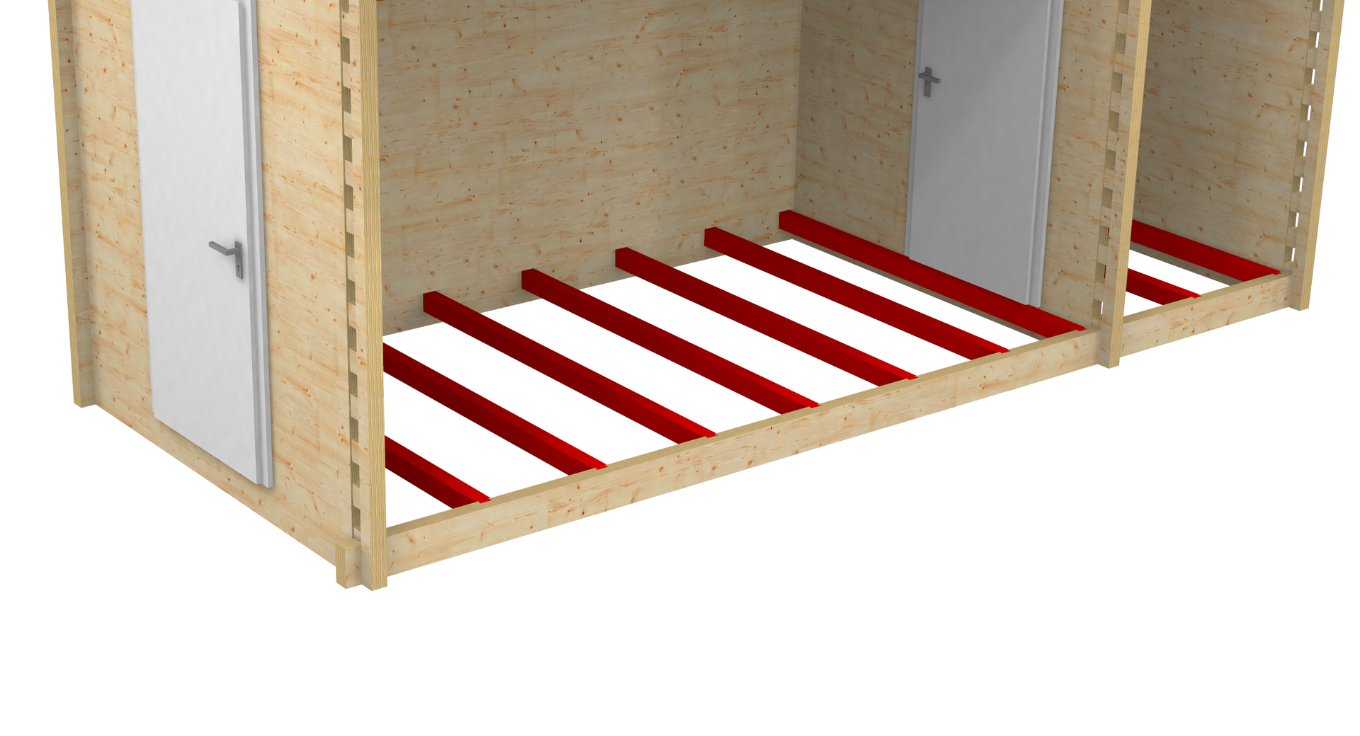 Integrated floor beams